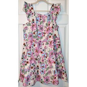 Women's Harper 241 Floral Tiered Ruffled Shift Dress (Size Large)